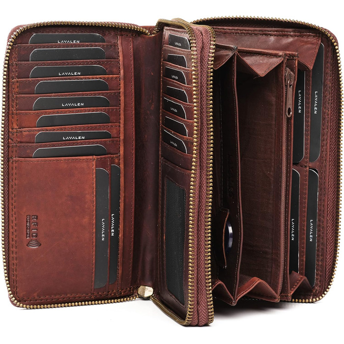 Lavalen® Women's Wallet Large - Leather - Large Women's Wallet - Large Women's Wallet RFID - Large Women's Wallet - Women's Wallet - Women's Leather Wallet - Women's Gift