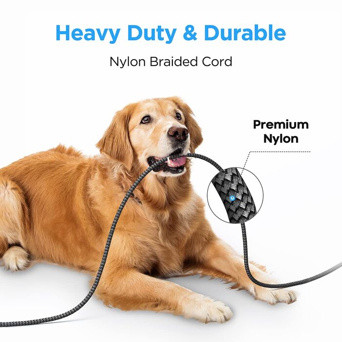 Кабель USB-C 30см [2 шт], білий: USB-A на USB-C, швидка зарядка, нейлон, сумісний з iPhone, Samsung Galaxy