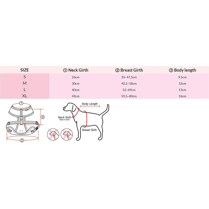 Шлейка для собак Puppia Blitzen - м'яка шлейка для собак на Різдво, червона, розмір M