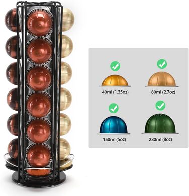 Тримач для кавових капсул Nespresso Vertuo, металевий диспенсер для кави