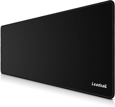 Leadsail XXL ігровий килимок для миші та клавіатури (800x300x4 мм), чорний