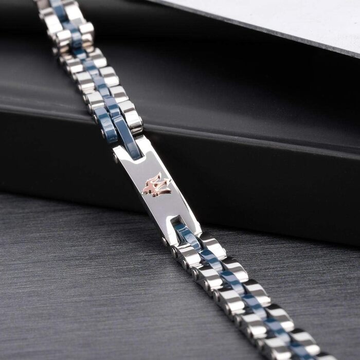Браслет чоловічий Maserati Jewels JM220ASR08 з нержавіючої сталі та кераміки