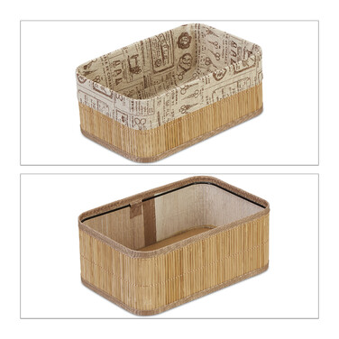 Relaxdays Storage Baskets, 3-Piece Set
