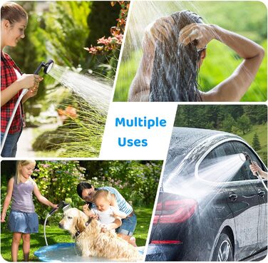 Портативна кемпінгова душ Forever Speed з акумулятором, 2м шланг для кемпінгу, саду, автомийки, пляжу, подорожей