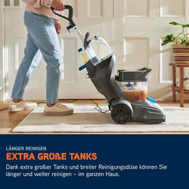 Vax SpinScrub Power Plus: Пристрій для чищення килимів та м'яких меблів. Ефективне видалення плям, швидке висихання, великий бак, технологія SpinScrub.