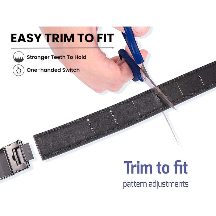 Чоловічий шкіряний ремінь на пряжці, автоматична застібка, 35 мм, регульований, 130 см, для костюма та ділового одягу (колір Y-brown)