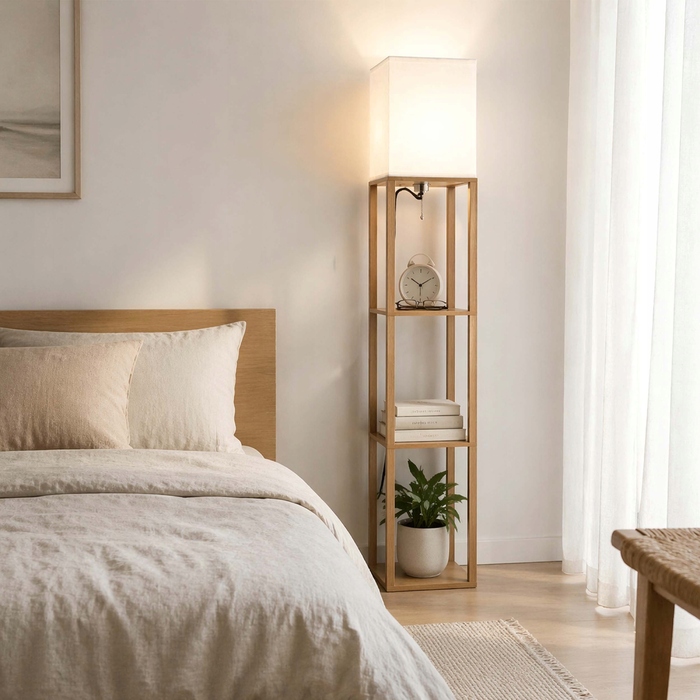Підлоговий світильник LEDLUX, цоколь E27, 60 Вт, коричневий