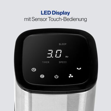 Турбовентилятор ProfiCare® з поворотом | Тихий вентилятор | 3 швидкості | з пультом керування | підлоговий вентилятор 105см | дуже тихий | PC TVL 3068 PC-TVL 3068