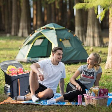 Терморюкзак 26L Kühl: ізольована сумка-холодильник для пікніків, походів, кемпінгу, риболовлі та роботи (сірий)