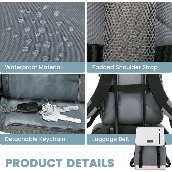 LOVEVOOK Рюкзак для жінок Елегантний 15.6