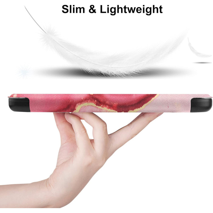 Чохол-книга HGWALP Slim Shell для Tolino Shine 5/Shine Color/Shine 4, Kobo Clara Colour/Clara BW/Clara 2E, Marble Pink