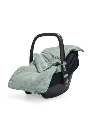 Дитячий конверт Jollein Basic Knit Forest Green для автокрісла та коляски, трикотажний, флісовий, універсальний, зелений