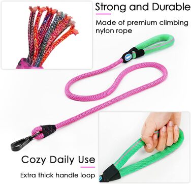 Шлейка для собак ThinkPet No-Pull, дихаюча, для малих, середніх та великих собак, регульована, м'яка, для прогулянок, безпечна, з контролем, з підкладкою, світловідбиваюча, червона, з повідком 150 см, розмір M