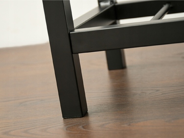 Консольний столик Mebel-Partner бетон, чорний матовий, 117 x 85 x 27 см