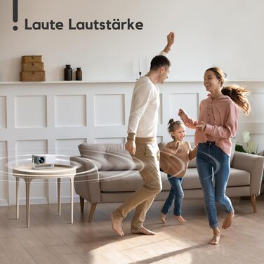 AKIYO O1 Міні проєктор: Автоматична корекція трапецеїдальних спотворень, 1080P, 360° обертів, 15000 люмен для домашнього кінотеатру, 50% зум, сумісність з USB/HDMI/TV Stick/Smartphone