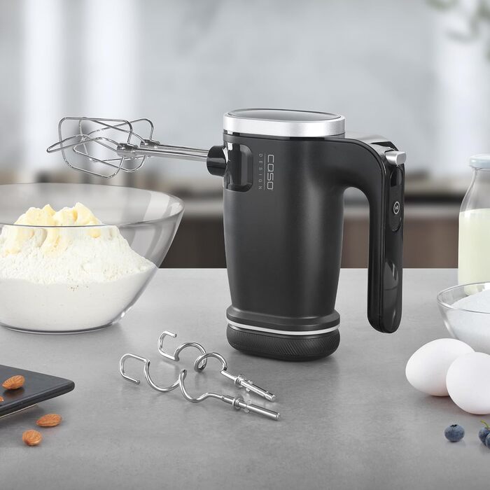 CASO Click & Mix - бездротовий ручний міксер, акумуляторний, для змішування, вимішування тіста, збивання, 8 швидкостей (600-1200 об/хв)