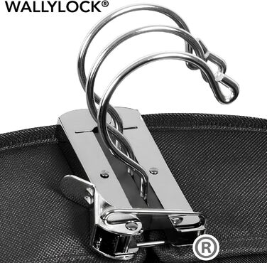 Дорожній костюмний чохол WallyBags 114,3 см, делюкс, з двома додатковими кишенями, чорний, підвищена місткість
