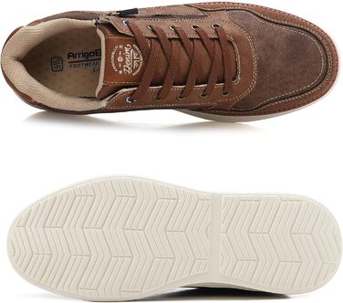 ARRIGO BELLO Чоловічі кросівки для активного відпочинку: легкі, зручні, для туризму та бігу. Розміри 41-46, колір: коричневий