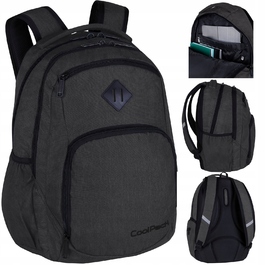 Шкільний багатокомпартментний рюкзак CoolPack, чорний, 30 л