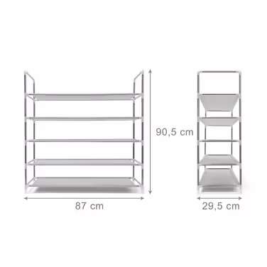 Relaxdays Shoe Rack for 20 Pairs of Shoes