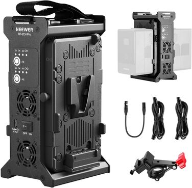 Зарядний пристрій Neewer з 2 каналами V-Mount для камер, BP-2CH Pro