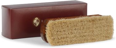 Langer & Messmer shoe brush made of fine horsehair for effectively polishing your shoes - The polishing brush for professional shoe care - Available individually or in a 2-pack