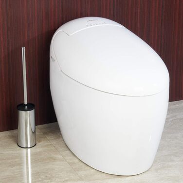 Підставка для туалетного йоржика BGL, нержавіюча сталь, кольорова, кругла, підлогова, з йоржиком, для ванної кімнати (хром)