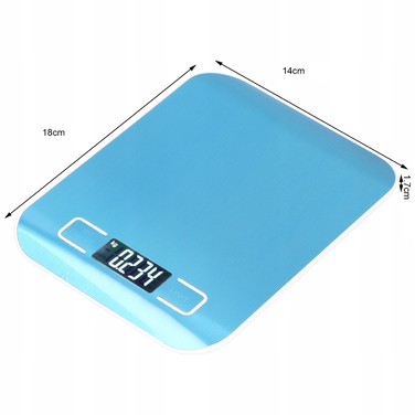 Електронні кухонні ваги високої точності 10 кг/1 г з вбудованим акумулятором та LCD-дисплеєм