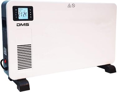 Електричний конвекторний обігрівач DMS EHK-2300: 2300 Вт, 3 режими, LCD-дисплей, термостат, з пультом керування