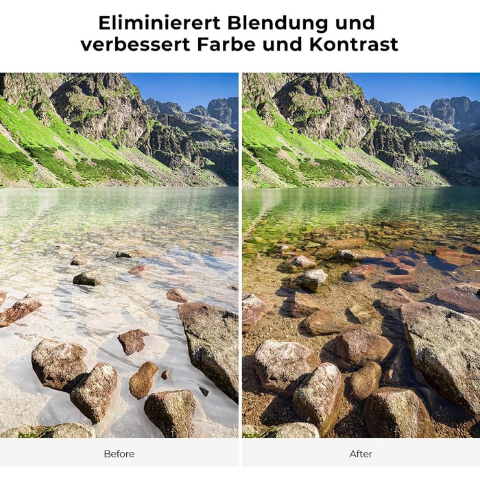 Поляризаційний фільтр K&F Concept 58mm для об'єктивів фото- та відеокамер - CPL фільтр, оптичне скло та алюміній