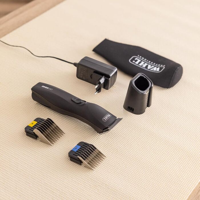 Машинка для стрижки собак та котів Moser Max Go - акумуляторна, з набором гребінок, для довгошерстих порід