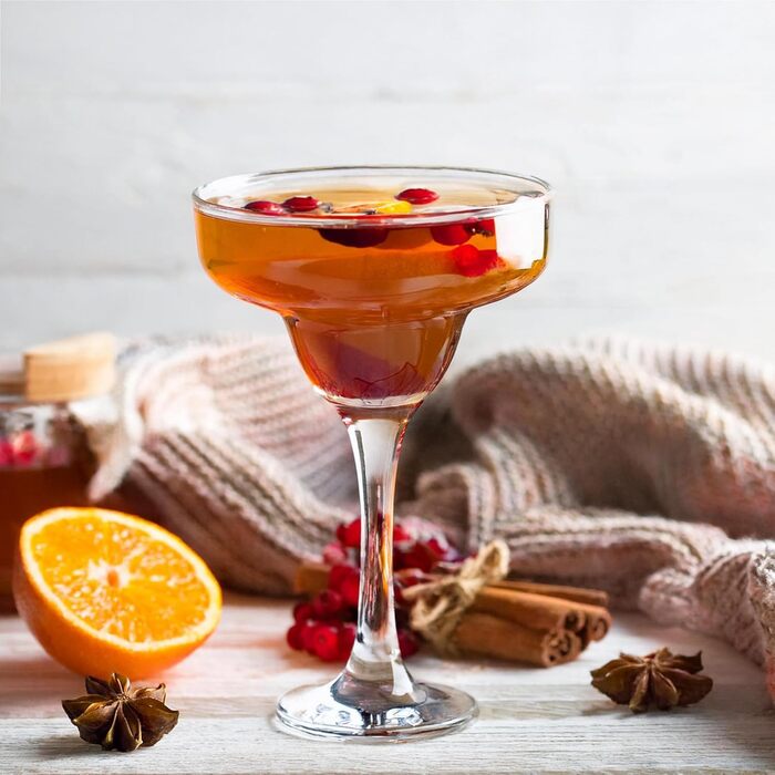 Набір келихів для коктейлів Glasmark KROSNO 1992 Margarita 6 шт, 220 мл, червоний