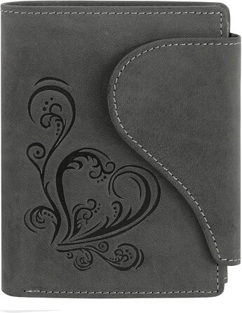 Harrys-Collection Women's Wallet in Vintage Style with Heart, Special Edition, Sizes: One Size, Colors: Cognac