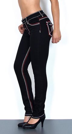 Жіночі джинси ESRA Straight Leg J755/J753, великі розміри, товсті шви