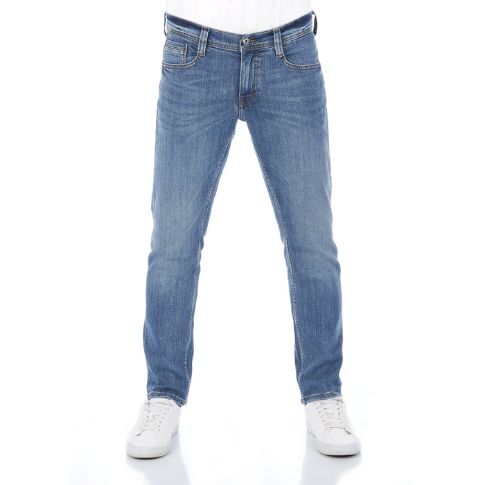 Джинси чоловічі MUSTANG Oregon Tapered Fit, блакитні (Light Blue Denim) - розтяжка, зручний крій 30-40/32-34