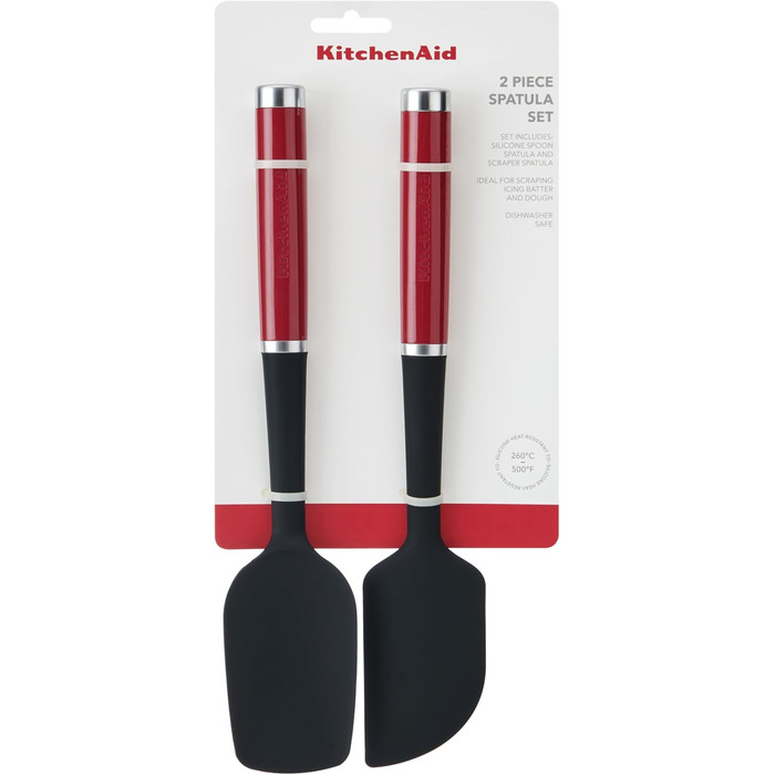 Універсальний набір силіконових лопаток KitchenAid, 2 шт, червоний Empire