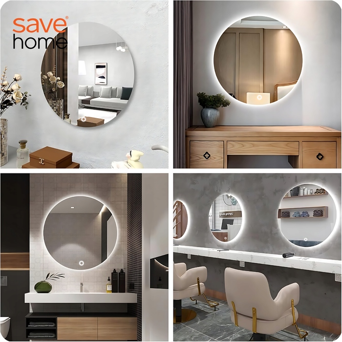 Настінне кругле дзеркало Save Home, 800 x 800 мм