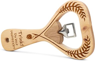 sagl.tirol® XXL Bottle Opener made of Swiss Pine Wood – with engraving 