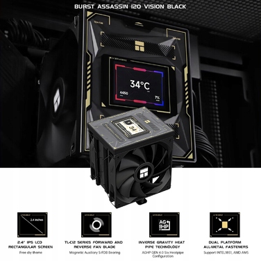 Кулер для процесора Thermalright Burst Assassin 120 Vision Black