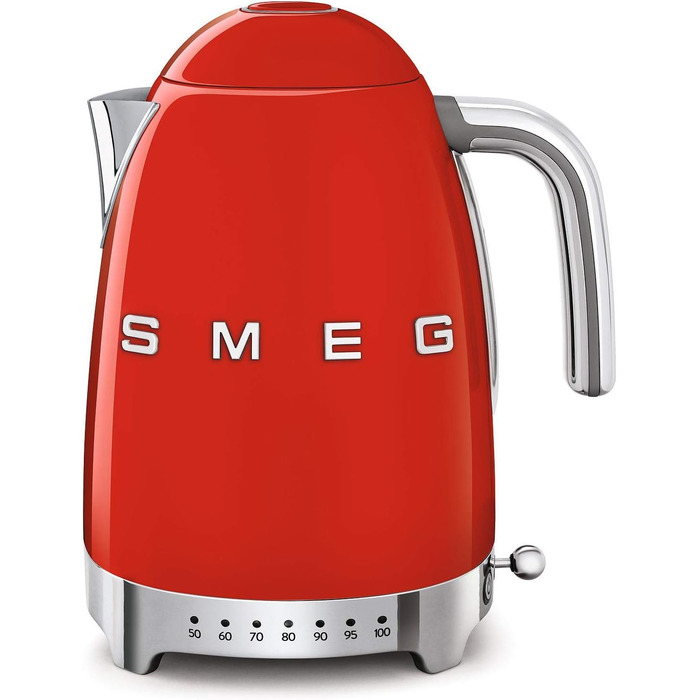 Smeg KLF04RDEU Kettle, 2400W, 1.7 liters, Red