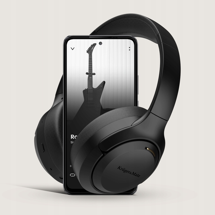 Бездротові навушники навушники Kruger&Matz F8A з ANC, чорні, Bluetooth