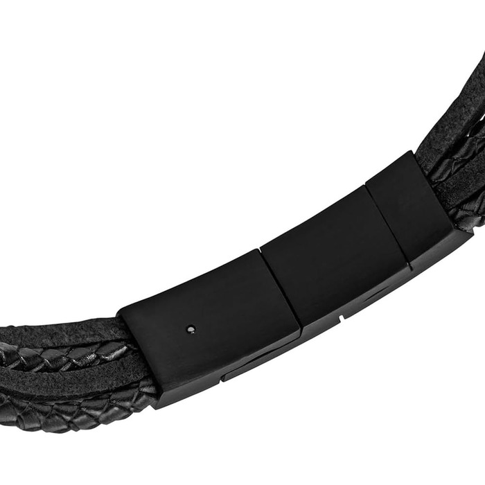 Годинник Fossil Vintage Casual чоловічий шкіряний або з нержавіючої сталі з застібкою-карабіном, класичною застібкою або розкладним браслетом, колір онікс