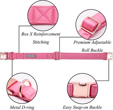 Елегантне собаче намисто Lionet Paws з краваткою - зручне шовкове намисто для маленьких собак, розмір шиї 25-40 см. Набір (1 шт.) білий та персиковий