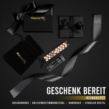 Браслет на руку MagnetRX® з чистої міді для чоловіків - Магнітний браслет для чоловіків, ідеальний при артриті та синдромі карпального тунелю - З інструментом для регулювання розміру (Президентський стиль)