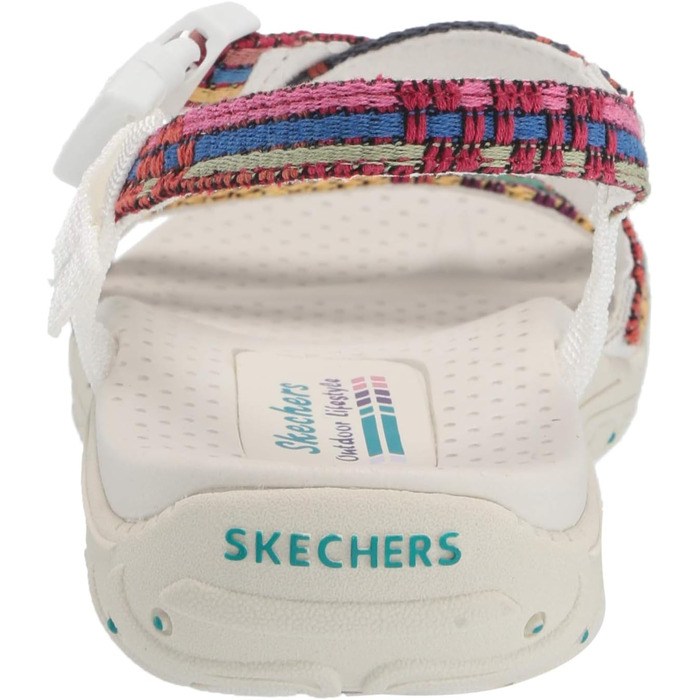 Сандалі жіночі Skechers Reggae Sew Me Boho плетені з ремінцями, білі (37 EU)