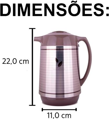 Термос Zojirushi Thermokaraffe, 1 л, білий (600 мл, сатинова поверхня) - Японська якість