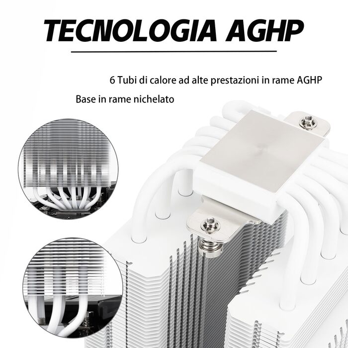 TR Peerless Assassin 120 SE ARGB - білий кулер для CPU з 6 heatpipes, 120 мм вентилятори, для AMD AM4 AM5/Intel 1700/1150/1151/1200