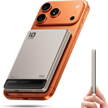 Power Bank Kuulaa Ultra Slim Magsafe 10000mAh 20W: Швидка зарядка, бездротовий акумулятор для iPhone