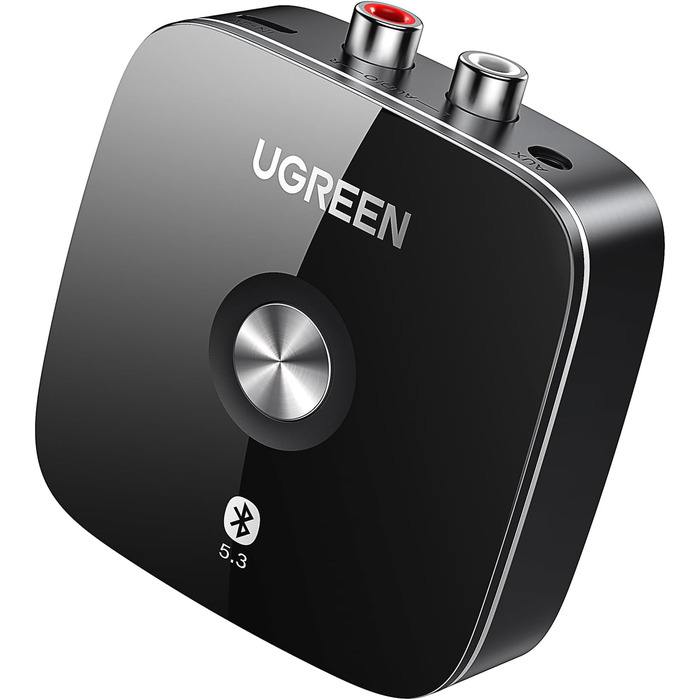 Адаптер Bluetooth 5.3 UGREEN AUX з 3.5mm RCA роз'ємом: Bluetooth приймач для стереосистеми, Hi-Fi ресивера, авто радіо, домашніх колонок, підсилювача