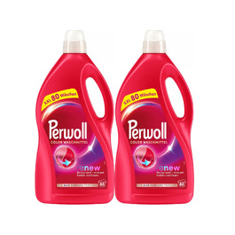 Рідкий пральний засіб Perwoll Color для кольорових речей, з технологією Dreifach-Renew, 4 л (2 шт по 2 л, 160 прань)